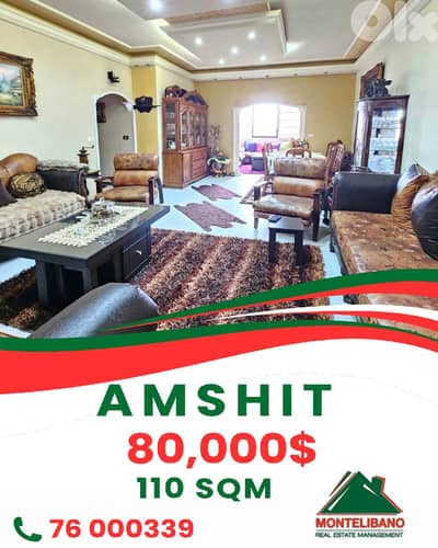 110 sqm Apartment For Sale in Amshit عمشيت