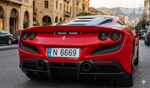 Golden plate number 6669/N