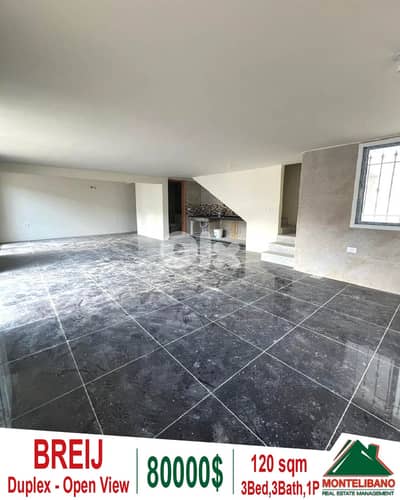 120 sqm Duplex For Sale in Breij بريج with Open View