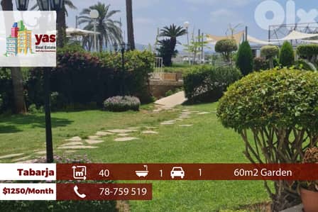 Tabarja/Aqua 2 40m2 | 60m2 Garden | Furnished Chalet | Decorated | IV