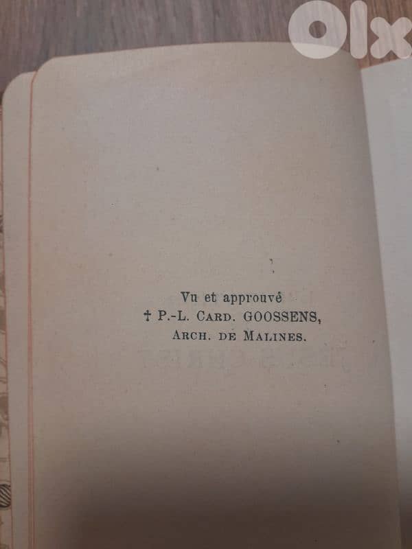 1905 L'IMITATION de JESUS CHRIST FRENCH antique book Numbered 5
