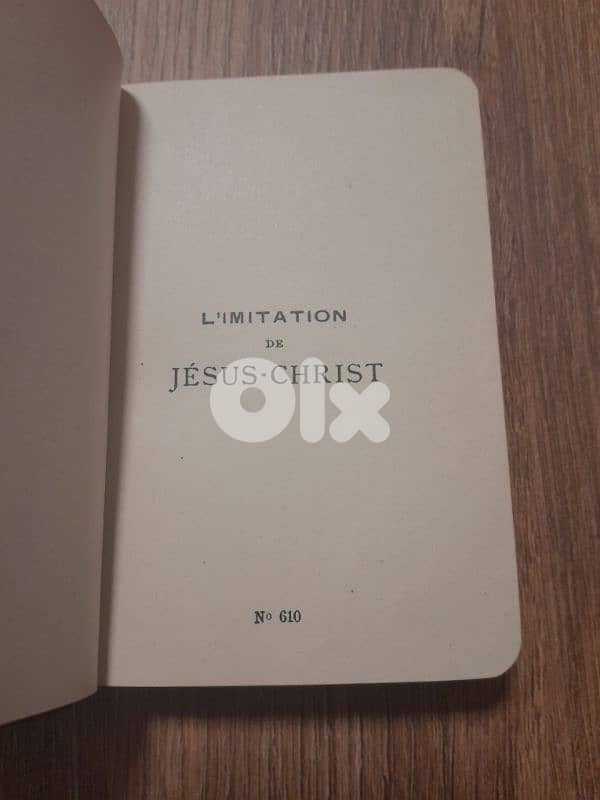 1905 L'IMITATION de JESUS CHRIST FRENCH antique book Numbered 6
