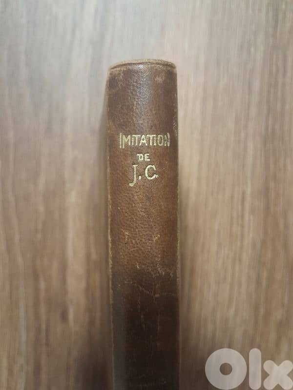 1905 L'IMITATION de JESUS CHRIST FRENCH antique book Numbered 8