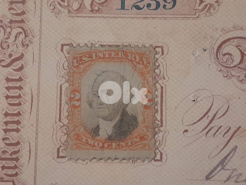 1874 Authentic Mercantile National Bank of New York 1