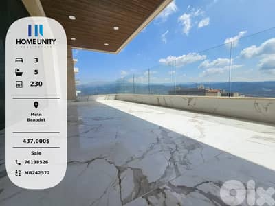 luxury apartment for sale in Baabdat, Metn