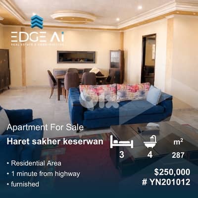 Furnished Apartment for Sale | Haret Sakher – Keserwan #YN201012