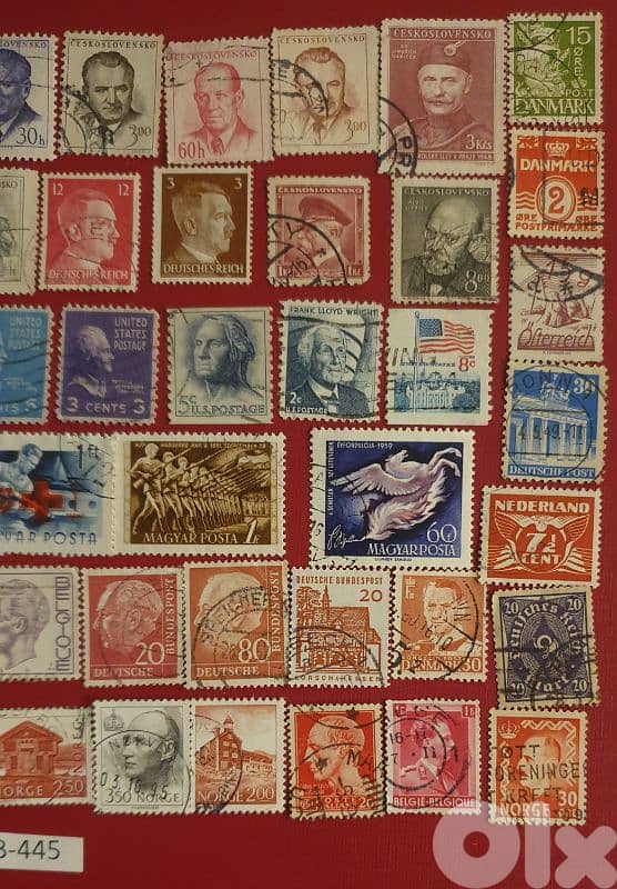 Various countries old 50+ stamps since 1938 Lot# B-445 1