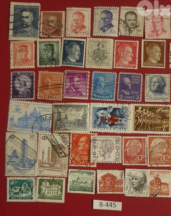 Various countries old 50+ stamps since 1938 Lot# B-445 2