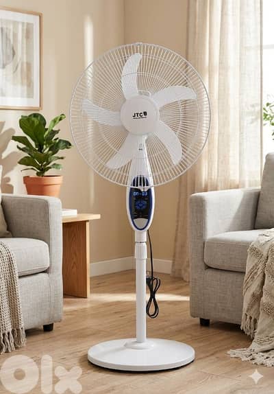 rechargeable fan JTC 2938 with remote مروحة تشريج