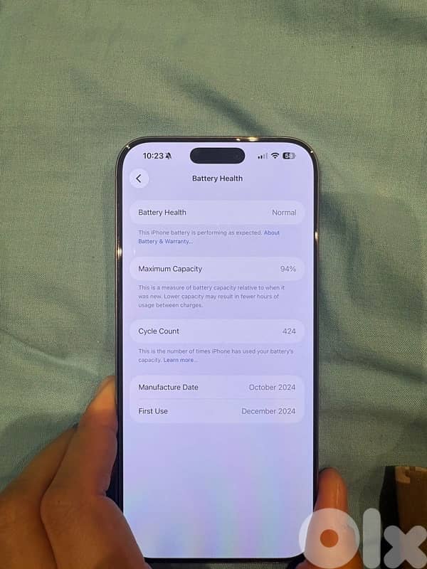 iphone 16 pro max 256 gb titanium 94% battery health 0 scratches 1150$ 5