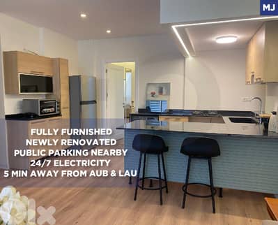 fully furnished, Near AUB & LAU, Renovated, Hamra/الحمرا REF#MJ135014