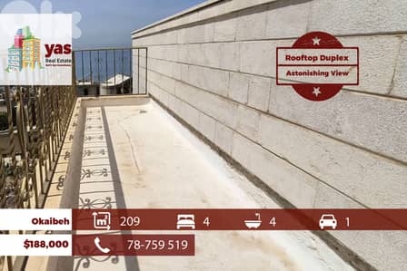 Okaibeh 209m2 | Rooftop Duplex | Astonishing View | MCH