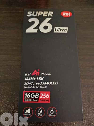 itel super 26 ultra 256 up to 16grm