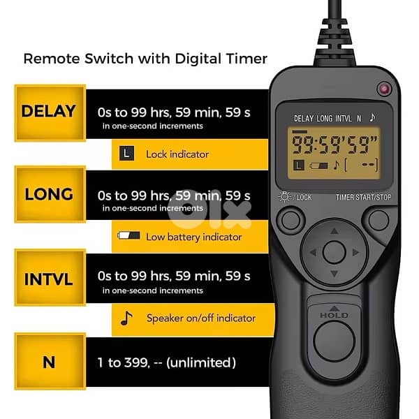 Canon Shoot Timelapse Intervalometer Timer Remote Control 1