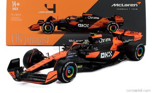 Lando Norris McLaren MCL38 (Miami GP 2024) diecast car model 1;24.