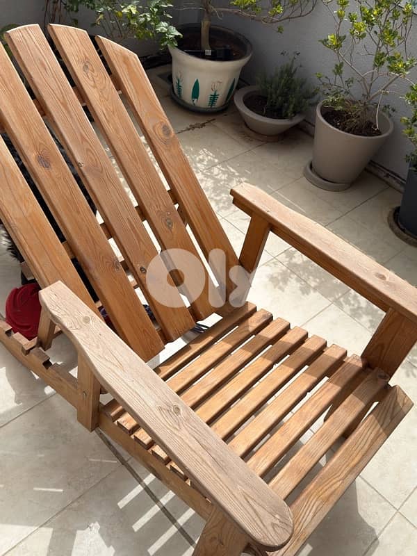 Handmade Wooden Chairs & Table Set – Rustic Style 2