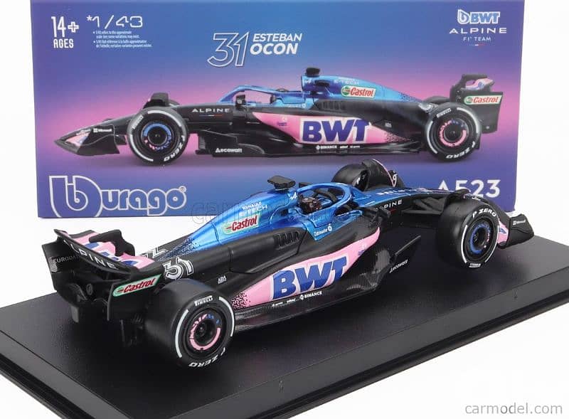 Esteban Ocon Alpine A523 (2023) diecast car model 1;43 4