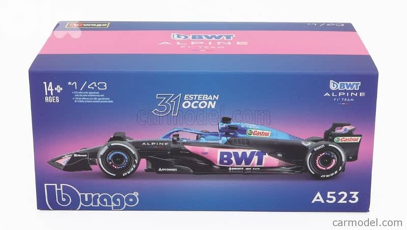 Esteban Ocon Alpine A523 (2023) diecast car model 1;43 6