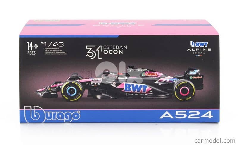 Esteban Ocon Alpine A524 (2024) diecast car model 1;43 5