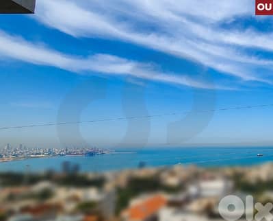 Panoramic sea view, pool, 3 parking, gym, Rabieh/الرابية REF#OU135040