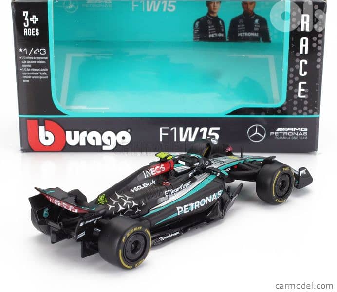 L. Hamilton Mercedes AMG W15 E (2024) diecast car model 1;43 . 4
