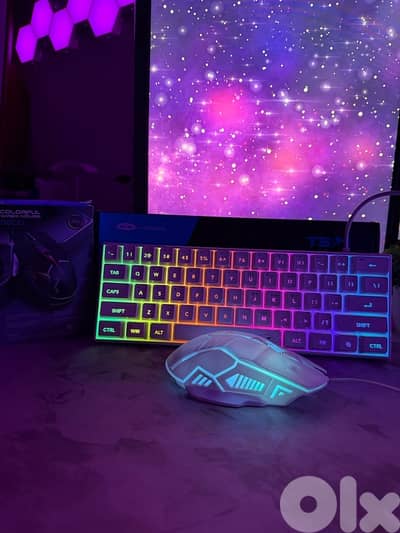 Mouse & Keyboard White Used Like New