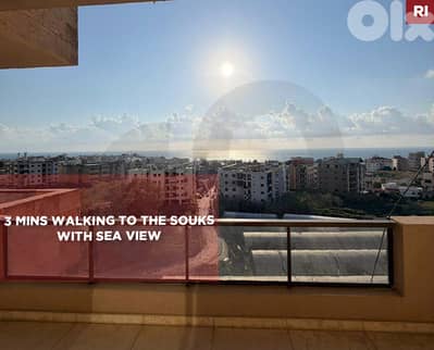 Sea view, indoor parking, 3 balconies, Batroun/بترون REF#RI135054