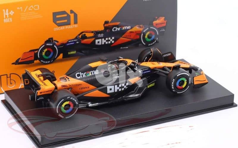 Oscar Piastri McLaren MCL38 diecast car model 1;43 4