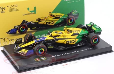 Lando Norris McLaren MCL38 diecast car model 1;43