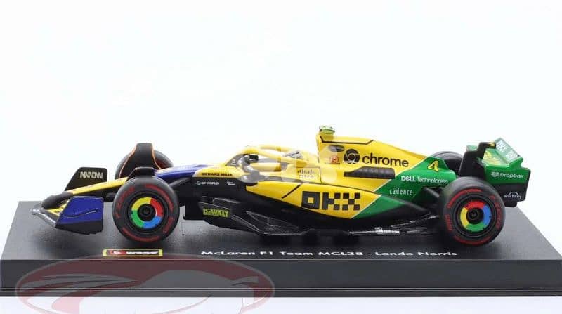 Lando Norris McLaren MCL38 diecast car model 1;43 2