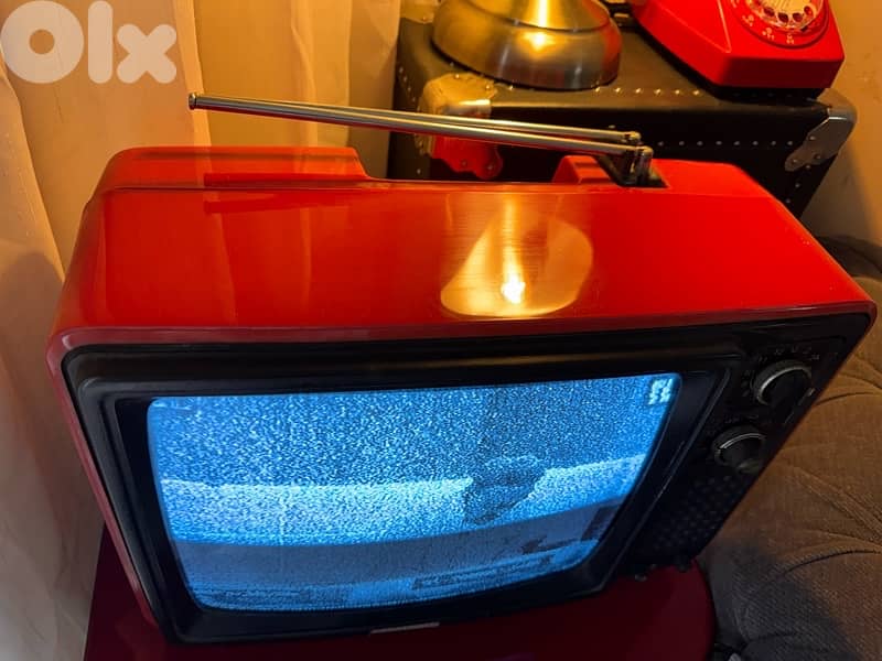 vintage red tv 1