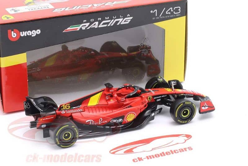 C. Leclerc Ferrari SF23 (Las Vegas GP 2023) diecast car model 1;43 4