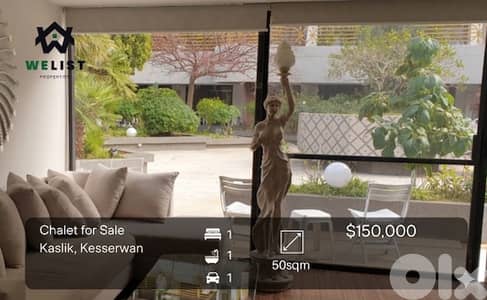 Chalet for sale in Kaslik شاليه للبيع في كسليك