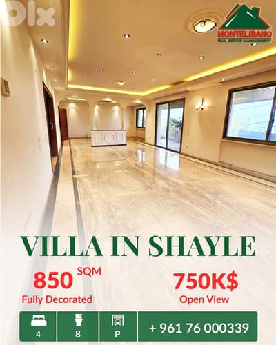Fully Decorated 850 sqm Villa For Sale in Shayle سهيلة with Open View