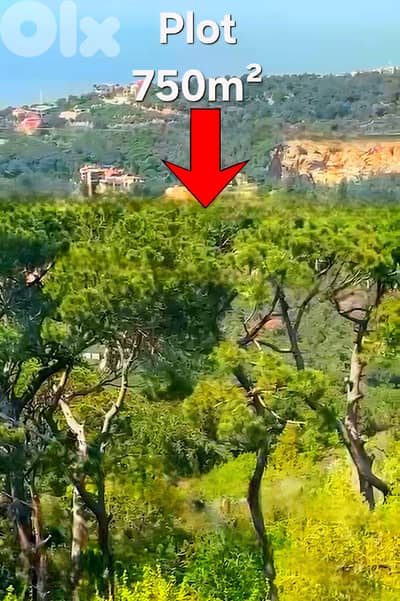 Land for sale inBroumana/ Open Seaview