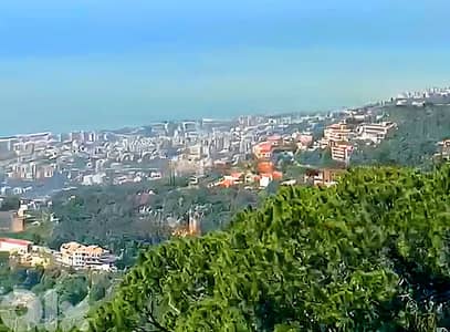 Land for sale in Broumana/ Open Seaview