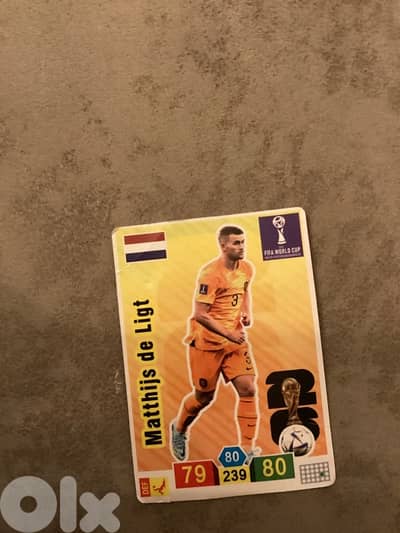 2026 FIFA WORLD CUP Player Matthijs de Ligt card