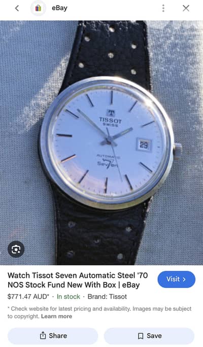 Tisoot sav7en Automatic  vintage 1973 working fine40MM   ما شاء الله