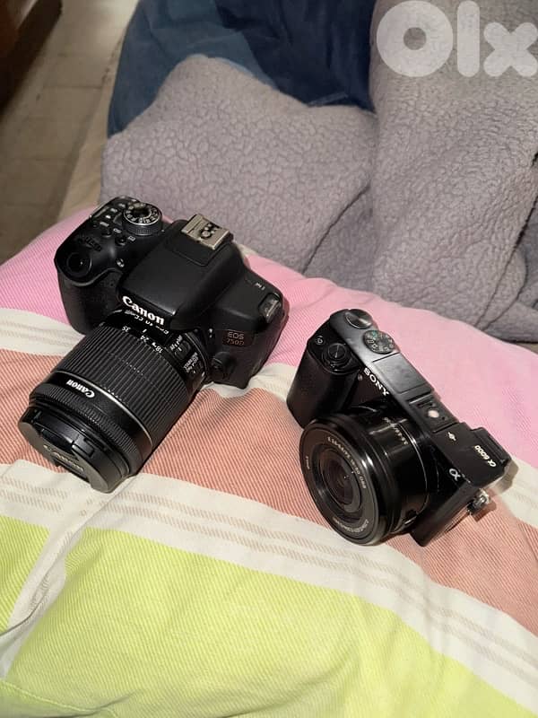 Sony A6000 with 16-55mm 3.5f kit lense and 55-210mm lense 5
