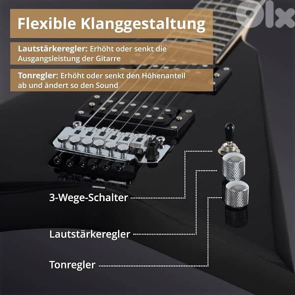 Rocktile Flying V guitar 6