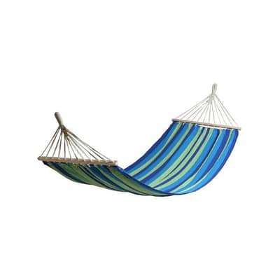 Hammock with wooden edges