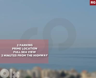 Full Sea View, 2 Parking, prime location, Jbeil /جبيل  REF#RG135058