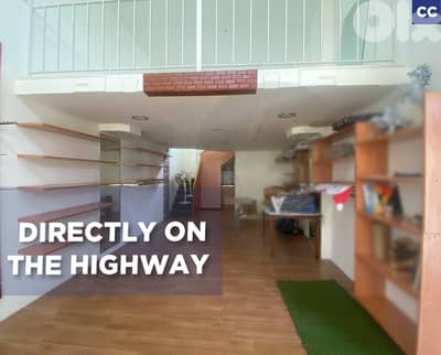 Directly on the highway ,Commercial Shop,Halat/حالات  REF#CC135081
