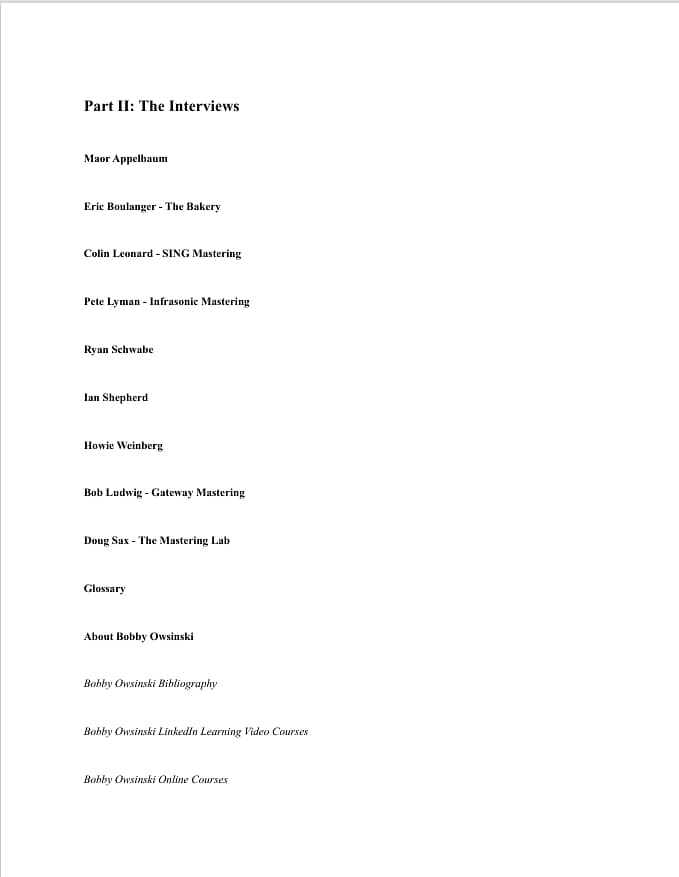 The Mastering Engineer's Handbook 5th Edition eBook by Bobby Owsinski 8