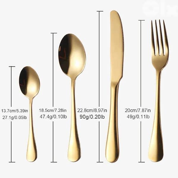 Cutlery Set (Golden) 1