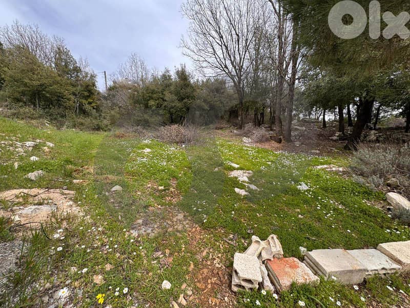 private road ,very calm area , unique plot, Aannaya/عنايا REF#WR135096 2