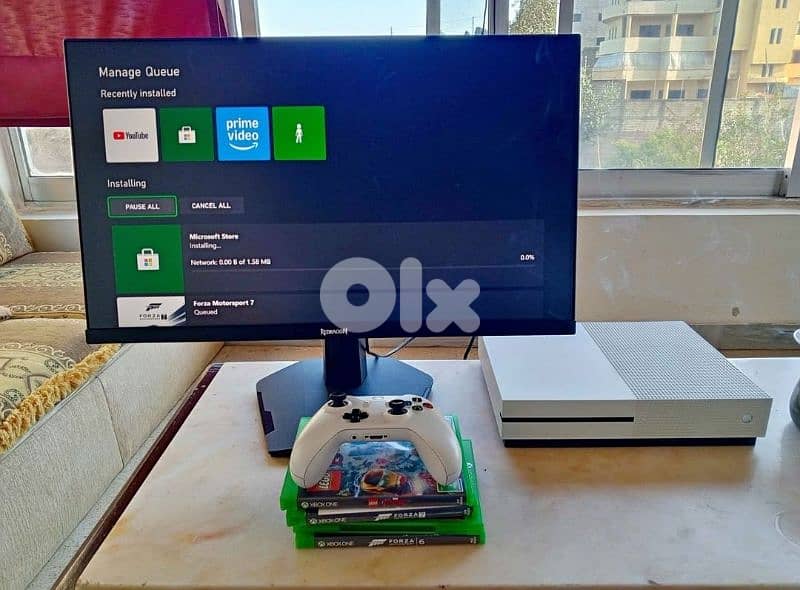 Xbox one s with 3 games 4