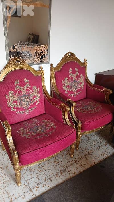 Salon style,3 pieces, with matching tables.