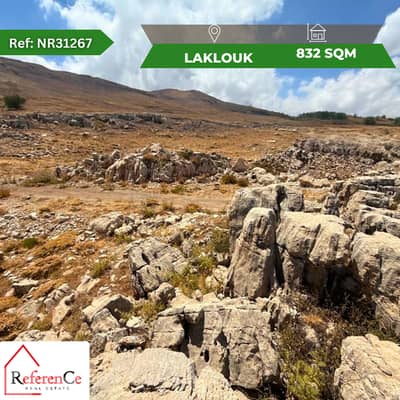 land for sale in Laklouk Jbeilأرض للبيع في القلوق جبيل مع أطلالة في مو