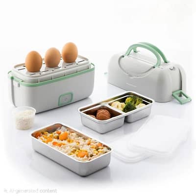 Beneam 3-in-1 Electric Steamer Lunch Box